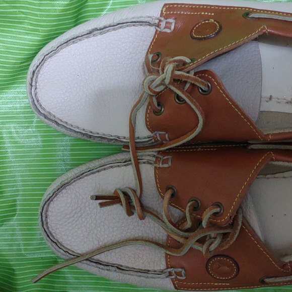 Men's lightly used leather boat shoes sz 13 - Picture 4 of 6